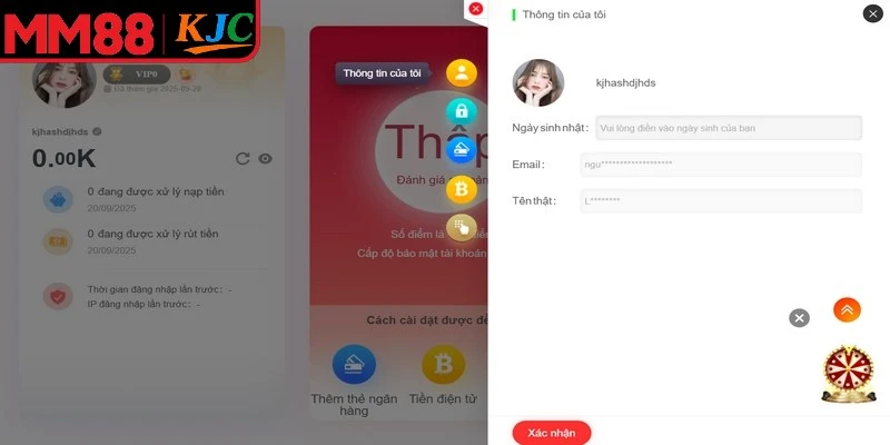 Tài khoản riêng cho phép bạn tùy chỉnh thông tin cá nhân